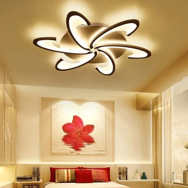 70 cm Dimmable Flush Mount Lights Aluminum Geometrical Novelty Anodized LED Modern Simple 220-240V