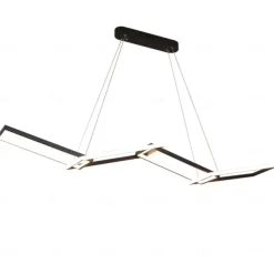 150 cm Dimmable Geometric Shapes Pendant Light Metal Acrylic Artistic Style Modern Style Geometrical Black Contemporary Modern 110-240 V