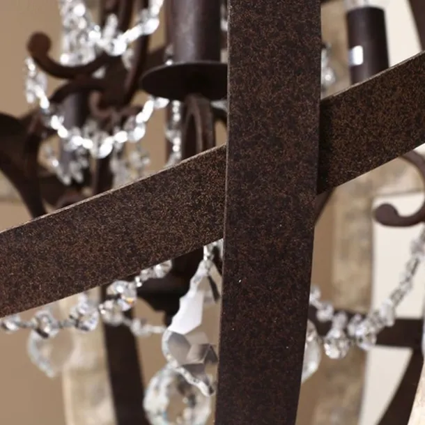 30 cm Globe Design Chandelier LED Pendant Light Wood Industrial Painted Finishes Vintage Country 220-240V