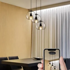 75/35 cm Globe Design Cluster Design Pendant Light LED Metal Vintage Style Globe Electroplated Painted Finishes Vintage Country 220-240V