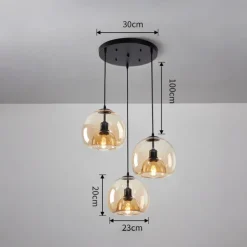 75/35 cm Globe Design Cluster Design Pendant Light LED Metal Vintage Style Globe Electroplated Painted Finishes Vintage Country 220-240V