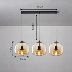 75/35 cm Globe Design Cluster Design Pendant Light LED Metal Vintage Style Globe Electroplated Painted Finishes Vintage Country 220-240V