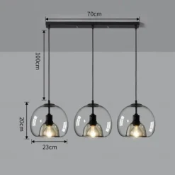 75/35 cm Globe Design Cluster Design Pendant Light LED Metal Vintage Style Globe Electroplated Painted Finishes Vintage Country 220-240V