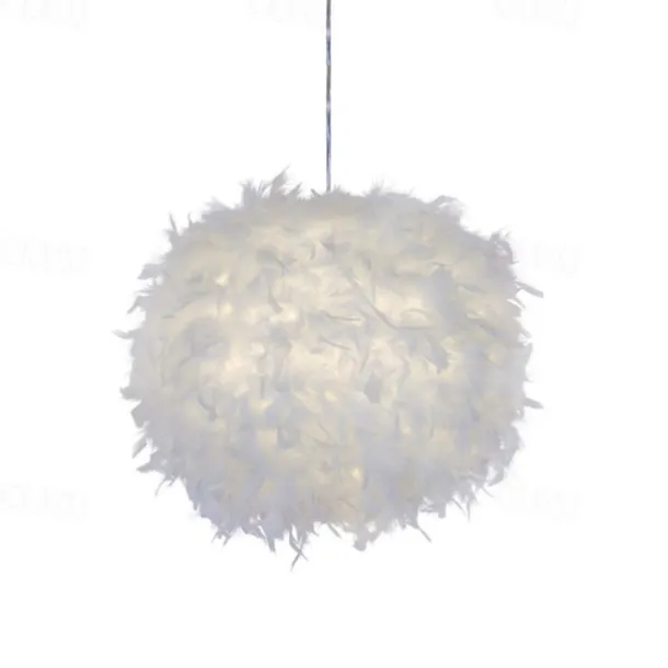 30/40/50 cm Globe Design Geometric Shapes Pendant Light LED Metal Artistic Style Modern Style Feather Electroplated Artistic Modern 220-240V
