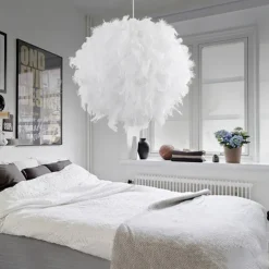 30/40/50 cm Globe Design Geometric Shapes Pendant Light LED Metal Artistic Style Modern Style Feather Electroplated Artistic Modern 220-240V