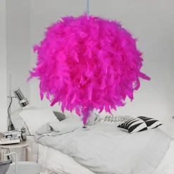 30/40/50 cm Globe Design Geometric Shapes Pendant Light LED Metal Artistic Style Modern Style Feather Electroplated Artistic Modern 220-240V