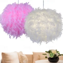 30/40/50 cm Globe Design Geometric Shapes Pendant Light LED Metal Artistic Style Modern Style Feather Electroplated Artistic Modern 220-240V