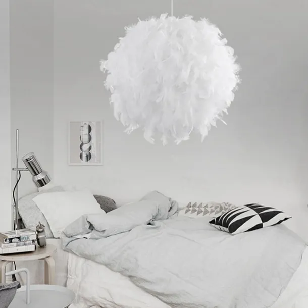 30/40/50 cm Globe Design Geometric Shapes Pendant Light LED Metal Artistic Style Modern Style Feather Electroplated Artistic Modern 220-240V