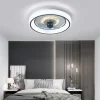 48 cm LED Ceiling Fan Light Ceiling Fan Metal Painted Finishes Modern 220-240V