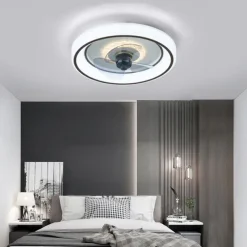 48 cm LED Ceiling Fan Light Ceiling Fan Metal Painted Finishes Modern 220-240V