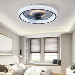48 cm LED Ceiling Fan Light Ceiling Fan Metal Painted Finishes Modern 220-240V