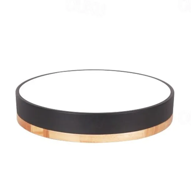 40/50/60 cm LED Ceiling Light Nordic Style Basic Flush Mount Lights Metal Sector Painted Finishes Wood Modern White Black Yellow Green Blue Pink Gray 110-120V 220-240V