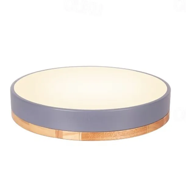 40/50/60 cm LED Ceiling Light Nordic Style Basic Flush Mount Lights Metal Sector Painted Finishes Wood Modern White Black Yellow Green Blue Pink Gray 110-120V 220-240V