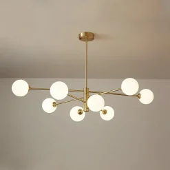 90 cm LED Chandelier Nordic Style Sputnik Design Pendant Light Cluster Design Aluminum Cluster Modern Industrial Electroplated Painted Finishes 110-120V 220-240V