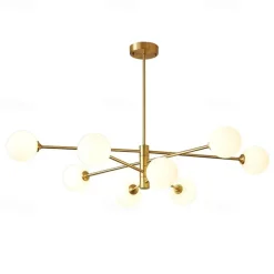 90 cm LED Chandelier Nordic Style Sputnik Design Pendant Light Cluster Design Aluminum Cluster Modern Industrial Electroplated Painted Finishes 110-120V 220-240V