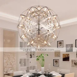 30 cm LED Pendant Light Led Fireworks And Spark Ball Ceiling Suspension Fixture Metal Globe Painted Finishes 110-120V 220-240V
