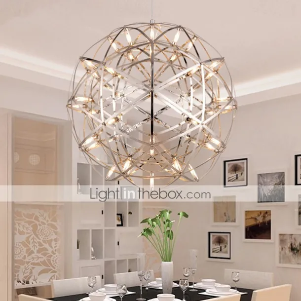 30 cm LED Pendant Light Led Fireworks And Spark Ball Ceiling Suspension Fixture Metal Globe Painted Finishes 110-120V 220-240V