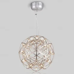 30 cm LED Pendant Light Led Fireworks And Spark Ball Ceiling Suspension Fixture Metal Globe Painted Finishes 110-120V 220-240V