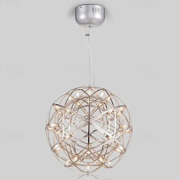 30 cm LED Pendant Light Led Fireworks And Spark Ball Ceiling Suspension Fixture Metal Globe Painted Finishes 110-120V 220-240V