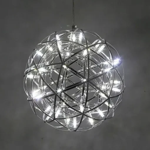 30 cm LED Pendant Light Led Fireworks And Spark Ball Ceiling Suspension Fixture Metal Globe Painted Finishes 110-120V 220-240V