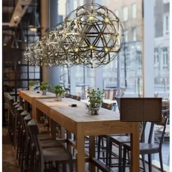 30 cm LED Pendant Light Led Fireworks And Spark Ball Ceiling Suspension Fixture Metal Globe Painted Finishes 110-120V 220-240V