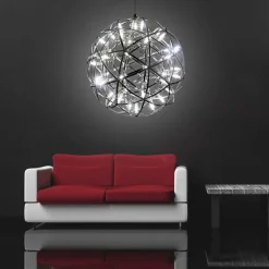 30 cm LED Pendant Light Led Fireworks And Spark Ball Ceiling Suspension Fixture Metal Globe Painted Finishes 110-120V 220-240V