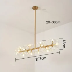 105 cm LED Pendant Light Single Design Metal Modern Style Stylish Floral Style Electroplated Painted Finishes LED Nordic Style 220-240V