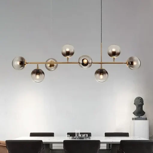 120 cm Nordic Pendant Light Globle Metal Electroplated Modern 110-120V 220-240V