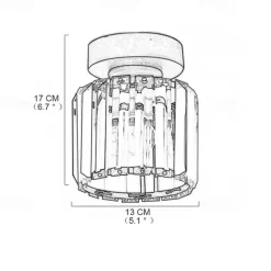 13 cm Pendant Lantern Design Flush Mount Lights Glass Geometrical Nature Inspired Modern 220-240V