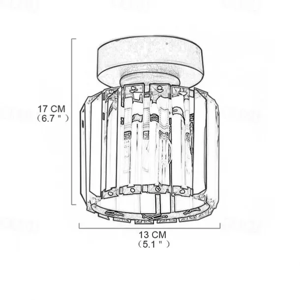 13 cm Pendant Lantern Design Flush Mount Lights Glass Geometrical Nature Inspired Modern 220-240V