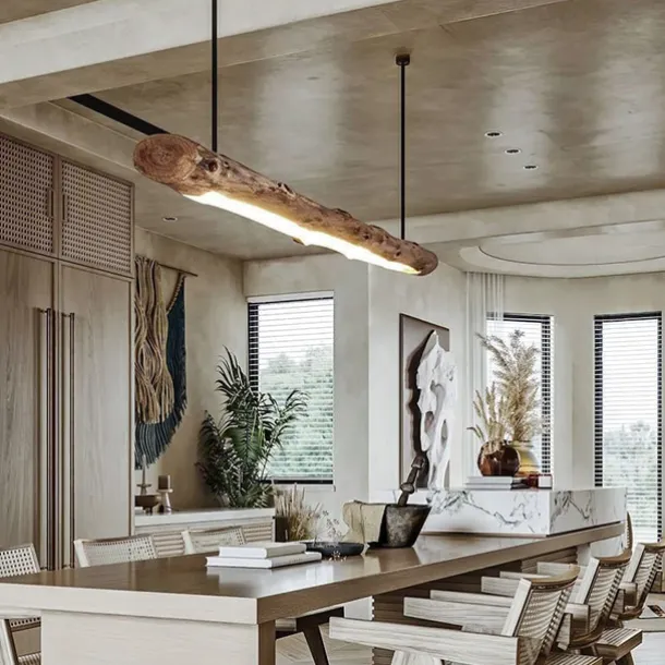 80 cm Pendant Lantern Design Pendant Light Wood Wood Painted Finishes Vintage LED 110-120V 220-240V