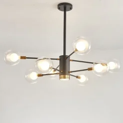 97 cm Pendant Lantern Design Chandelier Metal Sputnik Globe Empire Painted Finishes Contemporary Artistic 220-240V