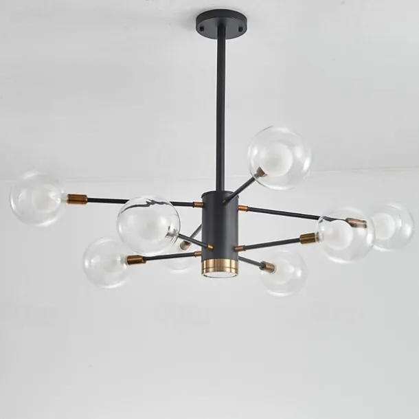 97 cm Pendant Lantern Design Chandelier Metal Sputnik Globe Empire Painted Finishes Contemporary Artistic 220-240V