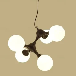 48 cm Pendant Light Cluster Design Chandelier Black White Silver Metal Electroplated Painted Finishes Modern 110-120V 220-240V