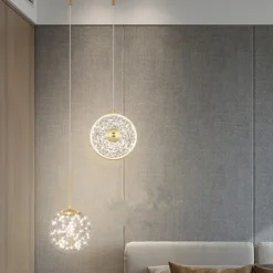 150 cm Pendant Light LED Metal Glass Bedside Lamp Chandelier Modern Light Luxury