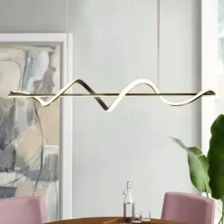 100 cm Pendant Light LED Metal Artistic Style Modern Restaurant Lamp Nordic Style Creative Design Spiral Chandelier