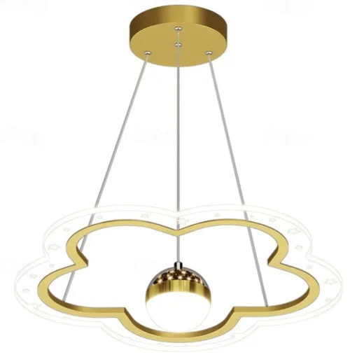 40 cm Pendant Light LED Projector Light Romantic Flower Design Lamp Modern Children Room Lamp