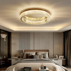 50 cm Round Ceiling Light LED Chandelier Stainless Steel Nordic Style Dining Room Living Room Bedroom