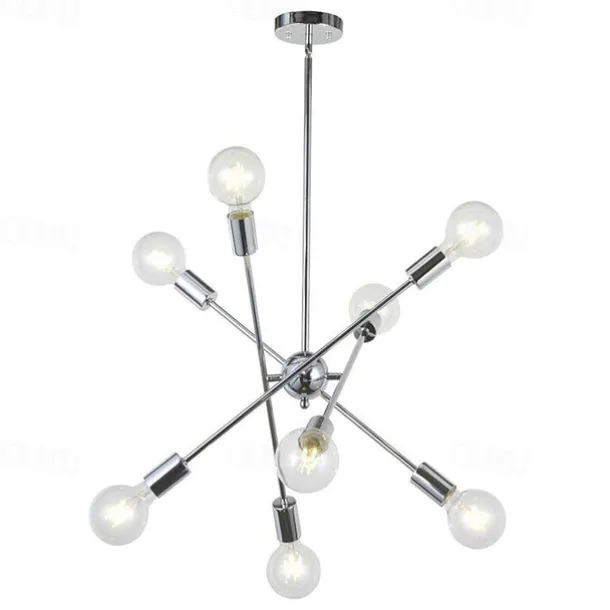 78 cm Single Design Chandelier Metal Geometrical Mini Electroplated Artistic Traditional / Classic 220-240V