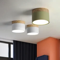 9 cm Single Design Flush Mount Ceiling Lights Aluminum LED Nordic Style 220-240V