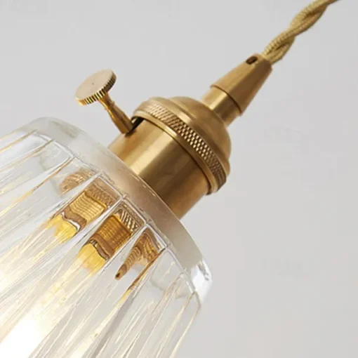 13 cm Single Design Pendant Light LED Glass Antique Brass Modern Nordic Style 85-265V