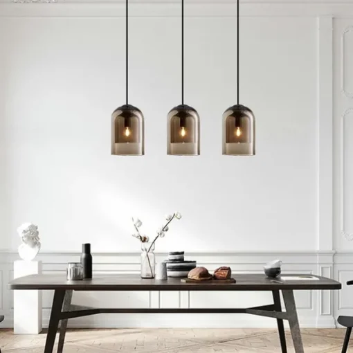 15 cm Single Design Pendant Light Glass Cylinder Electroplated Painted Finishes Nordic Style 220-240V