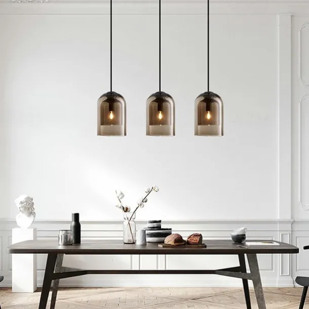 15 cm Single Design Pendant Light Glass Cylinder Electroplated Painted Finishes Nordic Style 220-240V