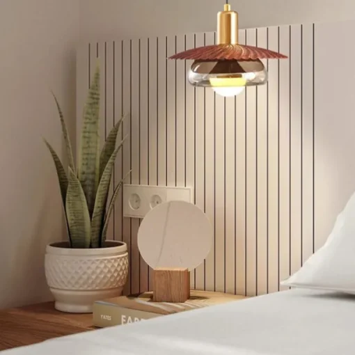 22 cm Single Design Pendant Light Metal Glass Painted Finishes Modern 110-120V 220-240V