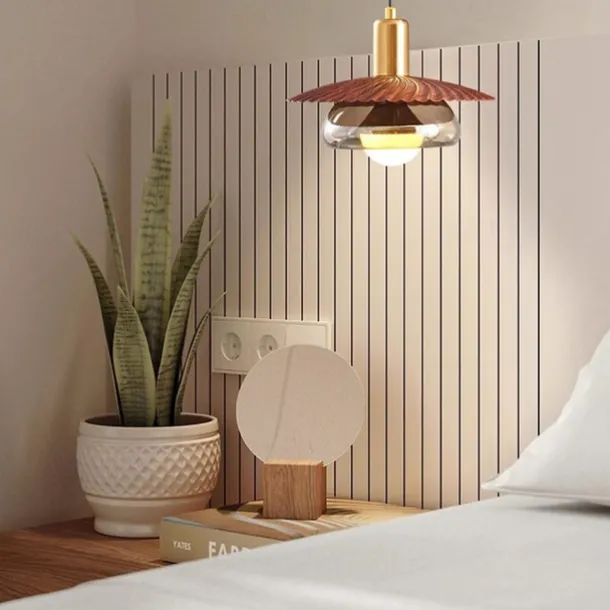 22 cm Single Design Pendant Light Metal Glass Painted Finishes Modern 110-120V 220-240V