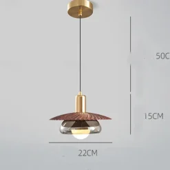 22 cm Single Design Pendant Light Metal Glass Painted Finishes Modern 110-120V 220-240V