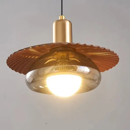 22 cm Single Design Pendant Light Metal Glass Painted Finishes Modern 110-120V 220-240V