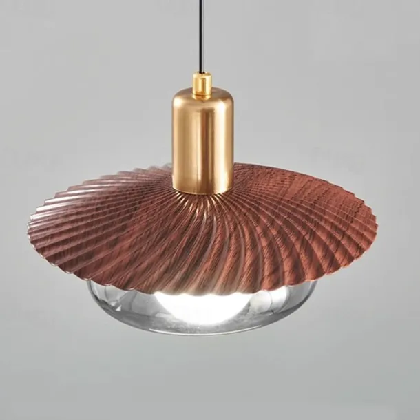 22 cm Single Design Pendant Light Metal Glass Painted Finishes Modern 110-120V 220-240V