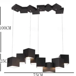 75 cm Single Design Pendant Light Metal Modern 220-240V