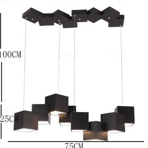 75 cm Single Design Pendant Light Metal Modern 220-240V